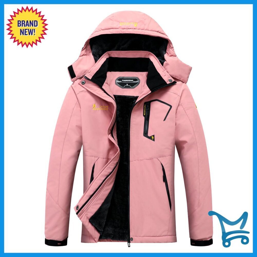 Waterproof Ski Jacket Windproof Snow Coat Hooded Winter Sports Relaxed Fit